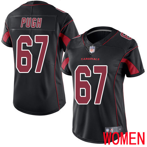 Arizona Cardinals Limited Black Women Justin Pugh Jersey NFL Football #67 Rush Vapor Untouchable->women nfl jersey->Women Jersey